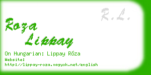 roza lippay business card
