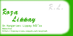 roza lippay business card